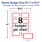 Avery Flexible Printable Name Tags, 2-1/3" x 3-3/8", White with Red Border, 400 Removable Name Badges (05095)